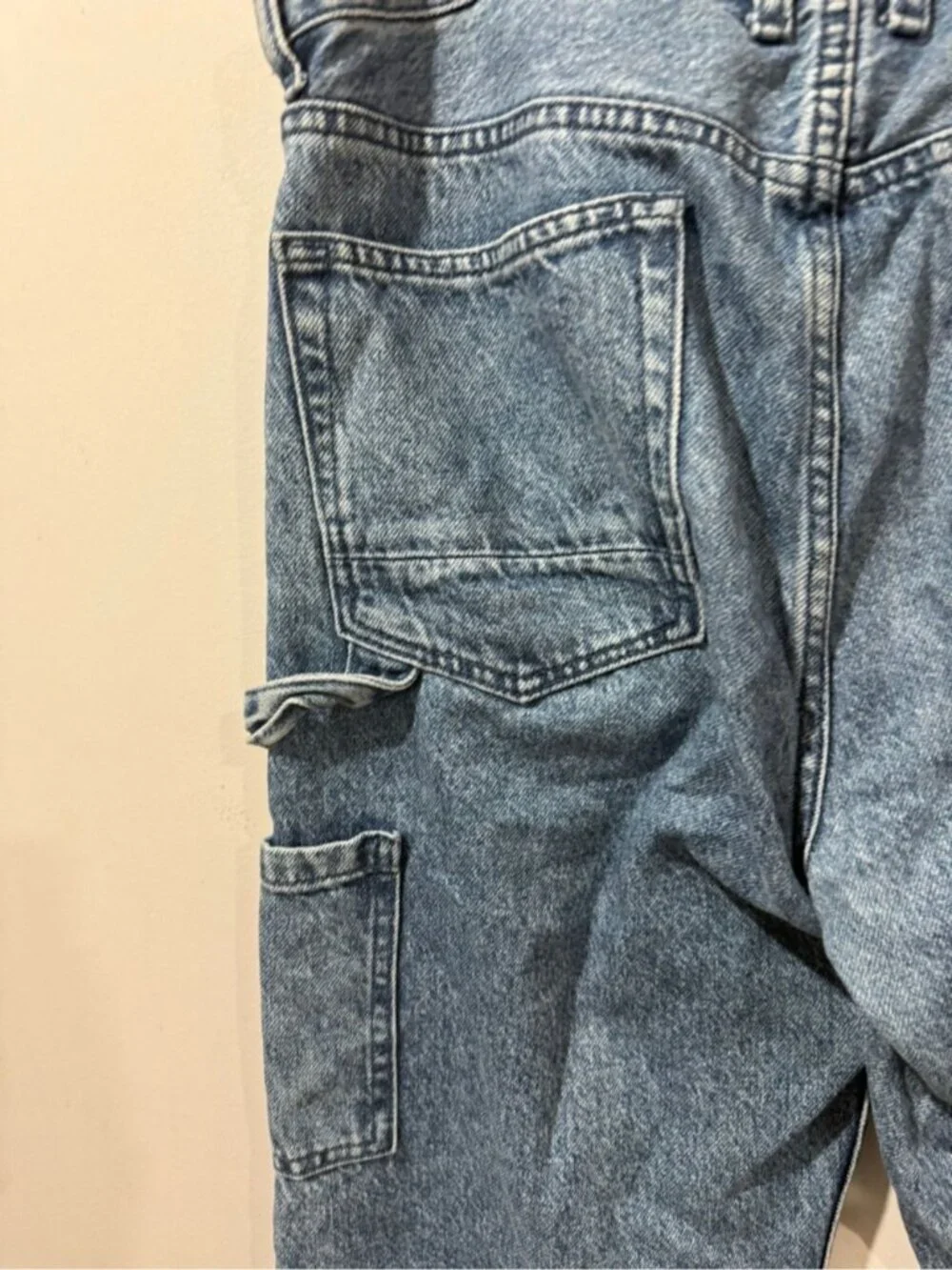 PacSun Baggy Carpenter Jeans 32x32 Medium Wash Utility Denim